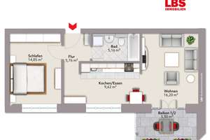 Wertbeständig wohnen oder investieren – stilvolle 2-Zimmer-Wohnung in Leipzig-Gohlis! – Die vollständige Adresse der Immobilie erhältst du vom Anbieter., 4157 Gohlis-Nord, Leipzig – Vorschaubild 10