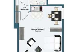 Saniertes 1-Zimmer-Apartment im 4. OG in Erlangen Zentrum – Hofmannstraße 11a, 91052 Rathausplatz, Erlangen – Vorschaubild 12