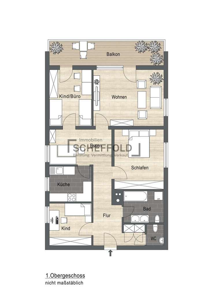 Grundriss 1. Obergeschoss