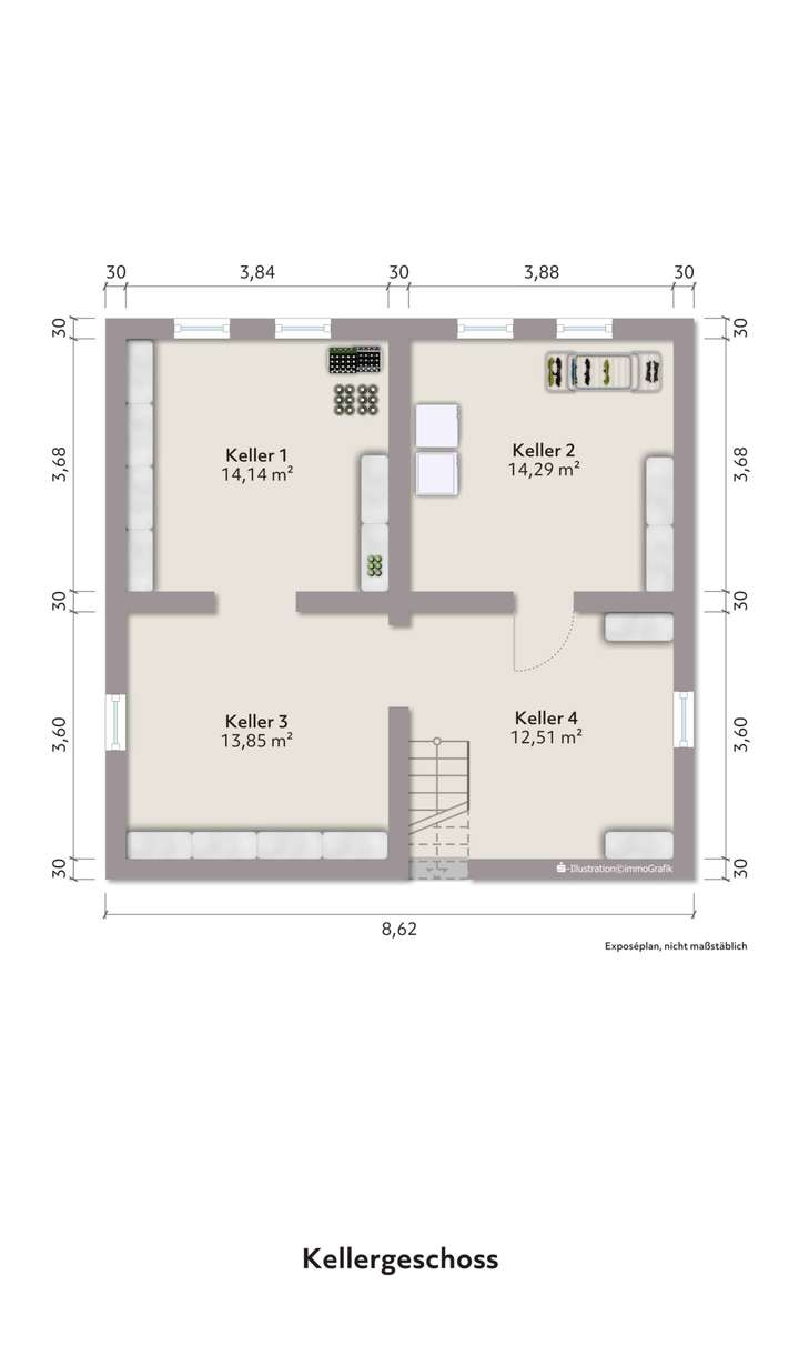Grundriss Kellergeschoss