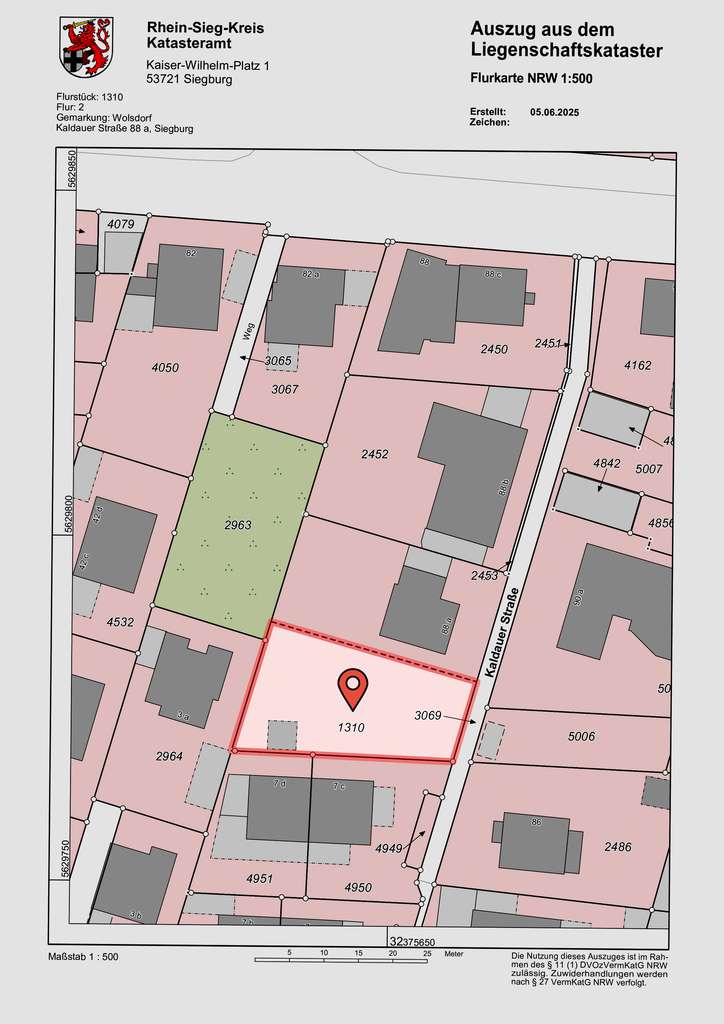 ⚡️ Seltene Gelegenheit: Baugrundstück ca. 484 m² mit Potential in Siegburg