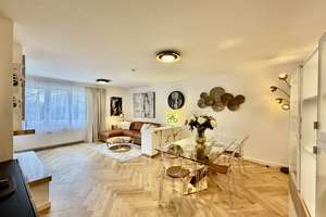 Exklusive  vollmöblierte  2-Zi.-WHG im Herzogpark , Terrasse, Garten, Pool & Sauna – Mauerkircherstraße 179, 81925 Herzogpark, München – Vorschaubild 1
