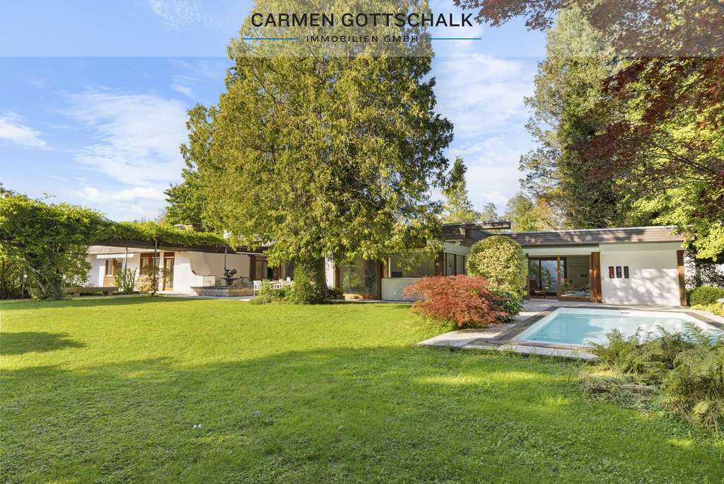 Premium Villen-Lage am Starnberger See - Atrium-Bungalow auf einzigartigem Parkgrundstück