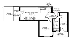 Komfortable 3-Zimmer-Erdgeschosswohnung mit Terrasse – Die vollständige Adresse der Immobilie erhältst du vom Anbieter., 81377 Großhadern, München – Vorschaubild 5