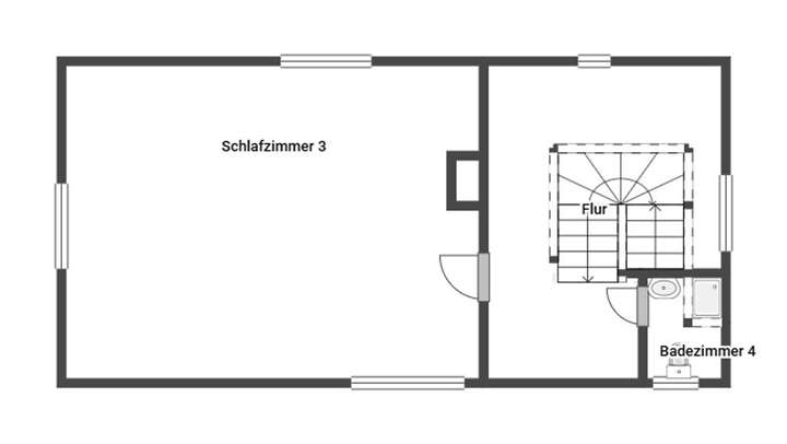 Grundriss Skizze 1.OG