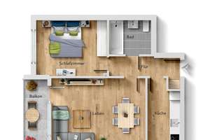 ** TOP TOP - gepflegt 2- Zi. Wohnung mit guter Grundrissaufteilung - Deschingerstrasse 24 – Deschingerstrasse 24, 85055 Oberhaunstadt, Ingolstadt – Vorschaubild 23