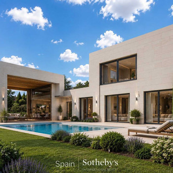 Golf-Leben in einer privaten Wohnanlage in Madrid mit 5 Schlafzimmern und Pool