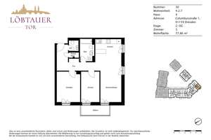 Willkommen Zuhause: 3-Zimmer-Wohnung mit Balkon – Columbusstraße 1, 1159 Löbtau-Nord, Dresden – Vorschaubild 11