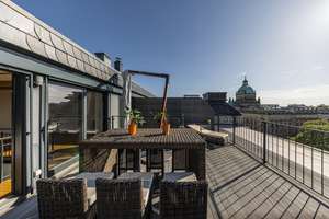 Stilvolle Penthouse-Wohnung mit Panorama-Ausblick und Dachterrasse im Zentrum von Leipzig