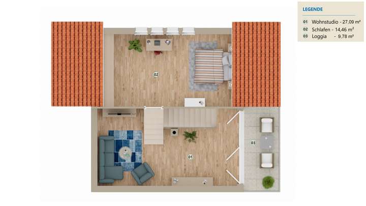 Obergeschoss 2. Ebene- Scheune