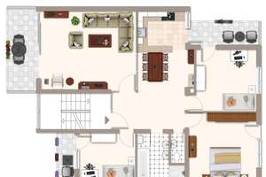 Sanierungsbedürftige 4 Zimmer-Wohnung mit drei Balkonen und viel Raum zur individuellen Gestaltung – Die vollständige Adresse der Immobilie erhältst du vom Anbieter., 76229 Grötzingen, Karlsruhe – Vorschaubild 14