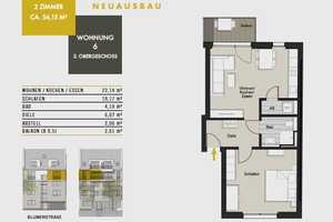 Zwei-Zimmer-Wohnung mit Balkon und Domblick als Erstbezug – Köln – Vorschaubild 2