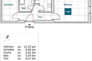 Schicke 2-Zimmer-Wohnung in der Johannesvorstadt! – Breitscheidstr. 16, 99086 Johannesvorstadt, Erfurt – Vorschaubild 2
