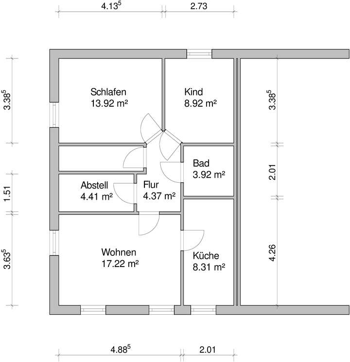 Grundriss Dachgeschoss