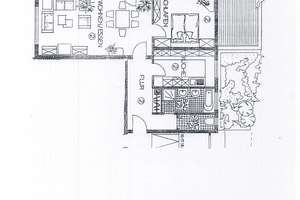 Sonnige, großzügige 2-Zi.Wohnung mit Einbauküche und ca. 23 qm Terrasse Süd/Westseite