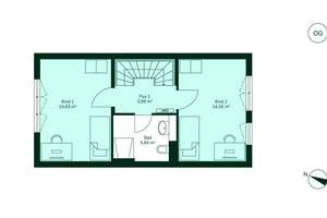 Reihenhaus im EH-55-Standard mit Terrasse, Gäste-WC und zwei PKW-Stellplätzen – Emilie-Fontane-Straße 14, 15806 Zossen – Vorschaubild 13