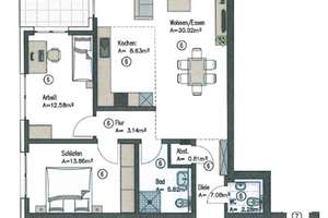 Zweitbezug einer modernen 3-Zimmer-Wohnung mit Balkon in Süd-West-Ausrichtung – Hirtenweg 3, 33102 Kernstadt, Paderborn – Vorschaubild 4
