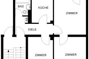 3-Zimmer Wohnung in Langendreer – Hirschgraben 7, 44892 Langendreer, Bochum – Vorschaubild 2