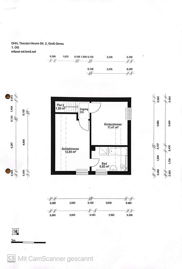 Grundriss Obergeschoss