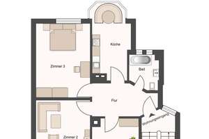 Zentral gelegene 3-Zimmer-Wohnung im gepflegten Altbau – Die vollständige Adresse der Immobilie erhältst du vom Anbieter., 70190 Stöckach, Stuttgart – Vorschaubild 9