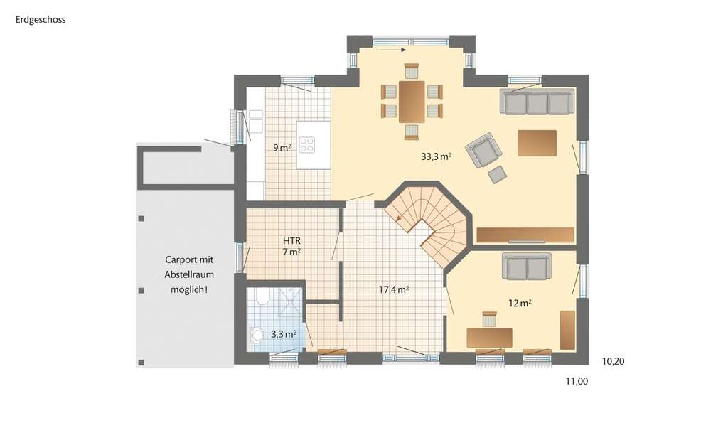 Immobilie in Seedorf - Skandinavische Leichtigkeit im Traumhaus Leben - das fühlt sich richtig an. Danhaus. - Bild 3