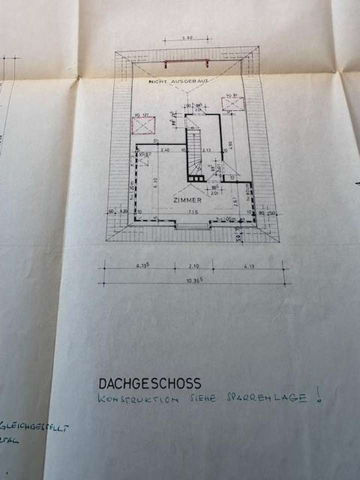 Dachgeschoss jetzt ausgebaut