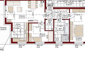 Eigentumswohnung in Berlin Konradshöhe mit Havelblick -2 Zimmer. Süd - West Ausrichtung. – Friedericke Straße 32, 13505 Konradshöhe, Berlin – Vorschaubild 6