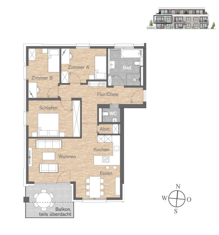 Grundriss unverbindl. Illust.