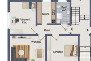 Saniertes 3-Zimmer-Apartment im Erdgeschoss mit Garten in Hagen – Delsterner Straße 7, 58091 Eilpe, Hagen – Vorschaubild 13