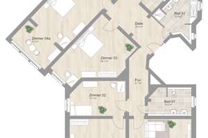 Exklusive 6‑Zimmer‑Wohnung mit zwei Bädern, Loggia und hochwertiger Komplettsanierung – Tieckstr. 6, 4275 Südvorstadt, Leipzig – Vorschaubild 19