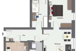 3-Raumwohnung im Erdgeschoss – Kopernikusstraße 48, 9117 Siegmar, Chemnitz – Vorschaubild 7