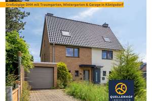 Königsdorf:  DHH mit 146 m², Wintergarten, Keller, Garage & Traumgarten / Dach & Fenster saniert!