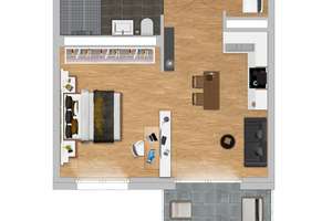 Ideal für Pendler: Modernes Neubau Apartment mit offener Raumgestaltung – Am Südufer 2-24, 41065 Lürrip, Mönchengladbach – Vorschaubild 7