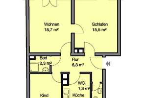 Sonnige und helle 3 Zimmer Wohnung mit Balkon ins Grüne – Krugstr. 89, 90419 Sandberg, Nürnberg – Vorschaubild 16