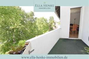 Mit sonnigem Balkon + Blick ins Grüne: Gepflegte, helle 3-Zimmer-Wohnung in WOB-Teichbreite...