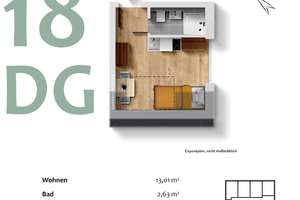 Modernes Studentenapartment inkl. Möbel – Neubau am Englischen Garten – Grasmeierstraße 8, 80805 Alte Heide-Hirschau, München – Vorschaubild 1