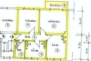 Exklusive, helle 3-Zimmer-Wohnung mit frisch saniertem Balkon und Einbauküche in Bonn Endenich – Magdalenenstr. 52, 53121 Endenich, Bonn – Vorschaubild 2