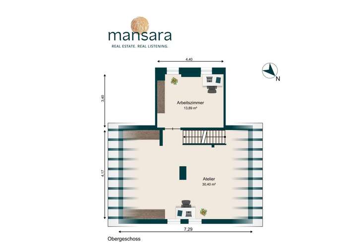 Grundriss Obergeschoss