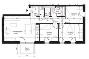 Vier Zimmer Neubauwohnung, hell & geräumig, ruhige Lage, für Paare, Familien oder WGs – Die vollständige Adresse der Immobilie erhältst du vom Anbieter., 13407 Wedding, Berlin – Vorschaubild 8