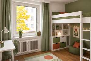Sofort bezugsfreie 3-Zimmer-Wohnung mit sonnigem Südostbalkon