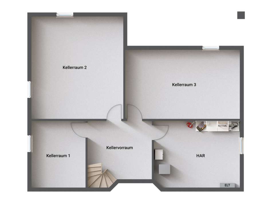 Grundrissbeispiel Nutzkeller