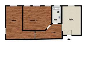 Helle Etagenwohnung mit neuer Einbauküche – Doberaner Strasse 127, 18057 Kröpeliner-Tor-Vorstadt, Rostock – Vorschaubild 8