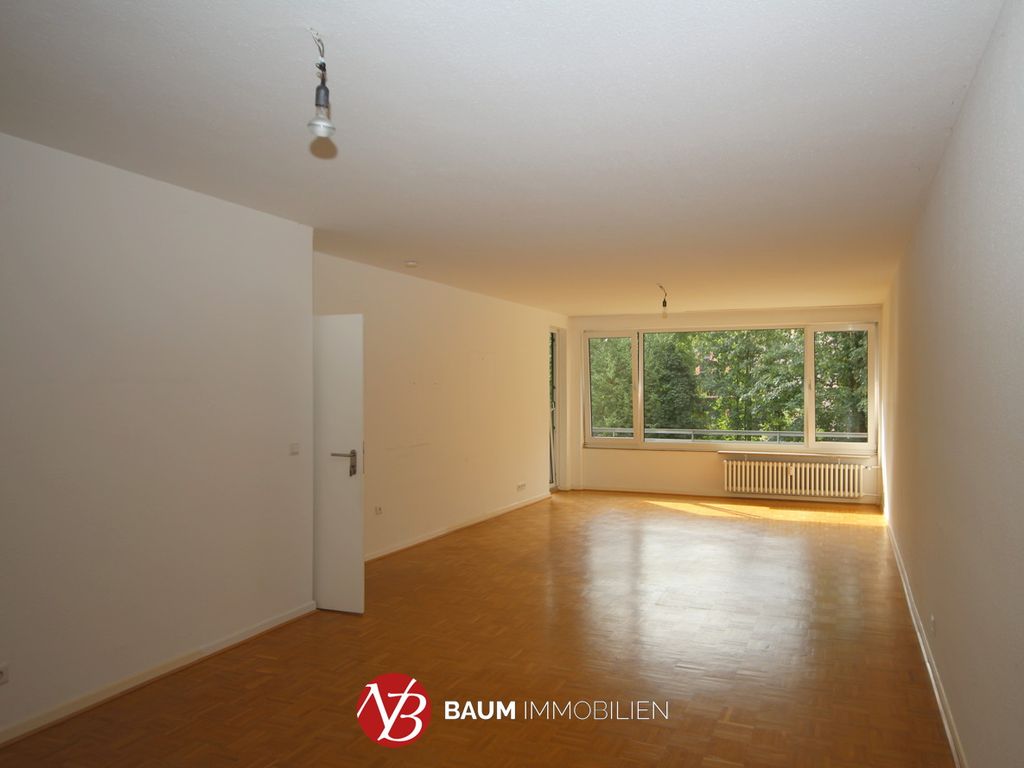 Renovierte 3ZimmerWohnung im Hochparterre mit zwei Balkonen und Blick ins Grüne!