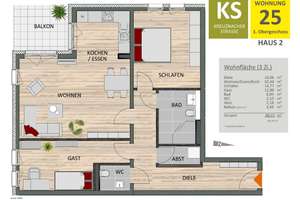 Ihr neues Zuhause: Moderne 3- Zimmer-Wohnung mit Balkon in Köln Zollstock – Die vollständige Adresse der Immobilie erhältst du vom Anbieter., 50968 Zollstock, Köln – Vorschaubild 3