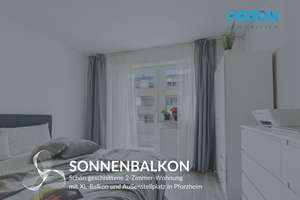 SONNENBALKON - Schön geschnittene 2-Zimmer-Wohnung mit XL-Balkon und Außenstellplatz in Pforzheim – Die vollständige Adresse der Immobilie erhältst du vom Anbieter., 75177 Nordstadt, Pforzheim – Vorschaubild 1