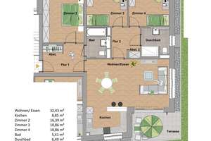 Moderne helle Wohnung mit Garten im KFW 40 Energiesparhaus in Top Wohnlage Trier – Die vollständige Adresse der Immobilie erhältst du vom Anbieter., 54292 Nord, Trier – Vorschaubild 3