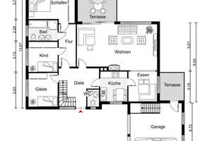 Ganderkesee-Ort | Großes Einfamilienhaus mit Einliegerwohnung und Doppelgarage direkt am Feld – Oldenburg (Kreis) – Vorschaubild 31