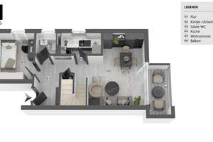 *ZUM EIGENNUTZ*3-Raum-Maisonette-WE mit 2 Süd-Balkonen, Parkett & Tiefgaragenstellplatz in Top-Lage! – Preußenstraße 41, 4289 Probstheida, Leipzig – Vorschaubild 22