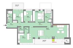 LIST-PELIKAN | hochwertige 4-Zimmer Wohnung mit Loggia (Süd) und Balkon (Nord) | EBK möglich – Carl-Hornemann-Straße  4, 30177 List, Hannover – Vorschaubild 23