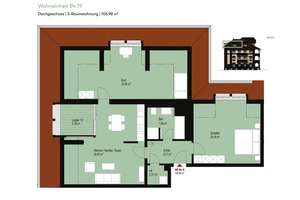 Idyllisches Wohnen im Leipziger Süden | Dachgeschoss | Echtholzparkett | Loggia | Stellplatz – Georg-Lehmann-Bogen 7, 4289 Meusdorf, Leipzig – Vorschaubild 2